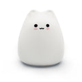 JOYINLED Mini Cat Night Light Pat Soft Silicone Lamp Cute Room Decor Toy for Children Personalized NewYear Gift Atmosphere Light
